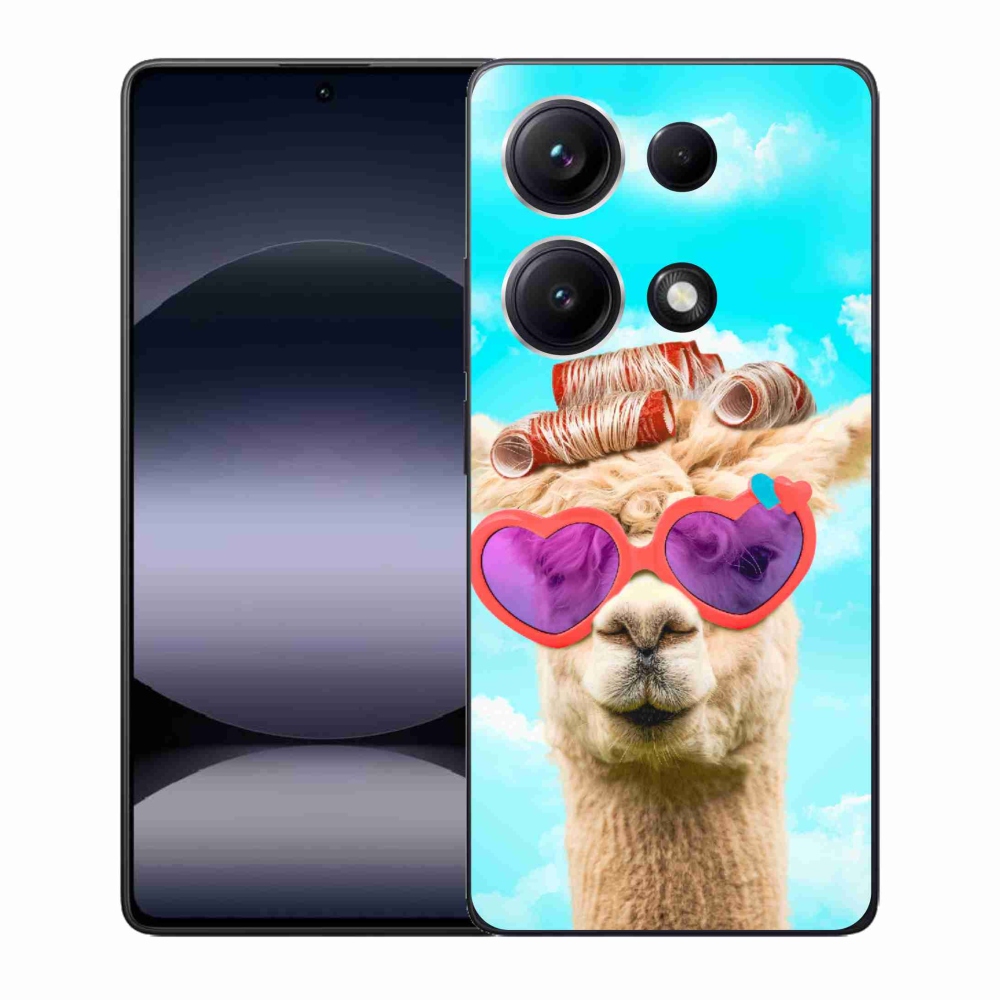 Gélový kryt mmCase na Xiaomi Redmi Note 14S - lama s okuliarmi