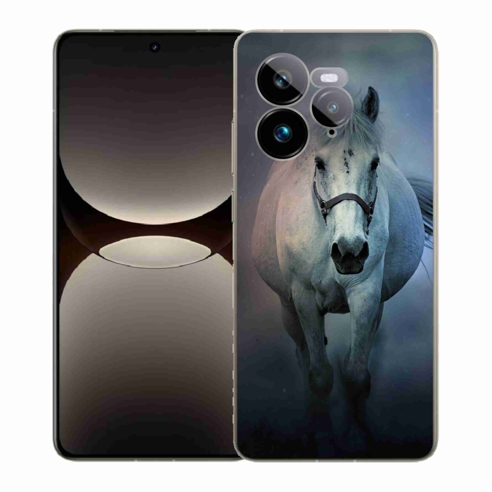 Gélový kryt mmCase na Realme GT 7 Pro 5G - bežiaci biely kôň