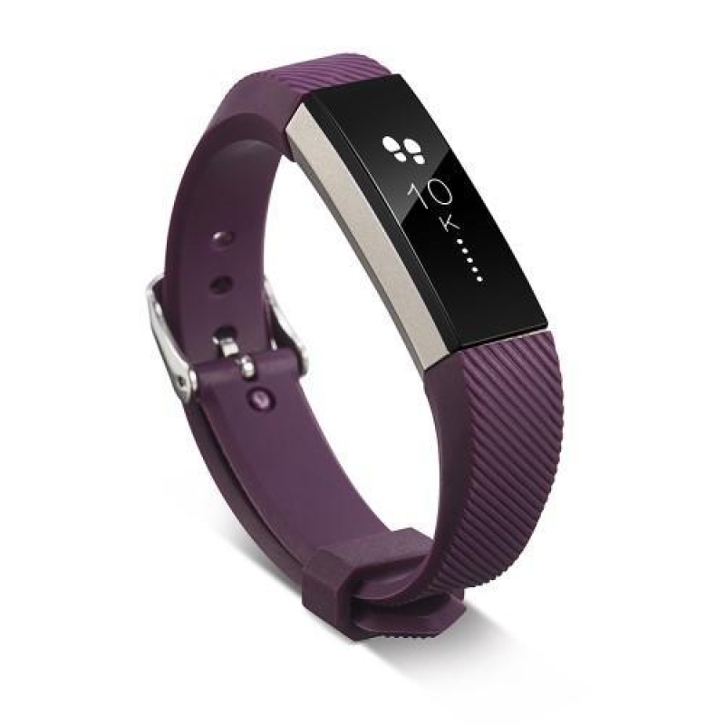 Twill silikónový remienok na Fitbit Alta - tmavofialový