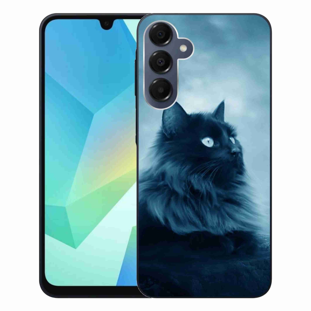 Gélový obal mmCase na Samsung Galaxy A16 4G/5G - čierna mačka 1