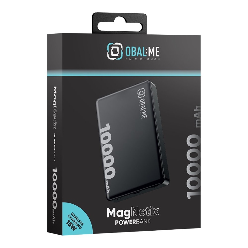 OBAL:ME MagNetix Powerbanka 10000mAh čierna