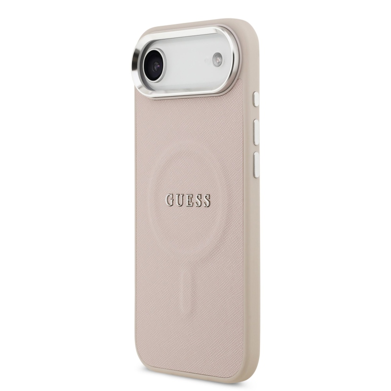 Guess PU Saffiano MagSafe zadný kryt pre iPhone Air Pink