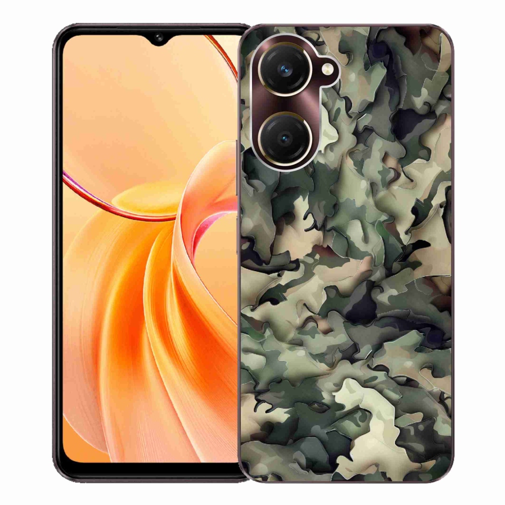 Gélový kryt mmCase na Vivo Y28s 5G - maskáčový vzor 9