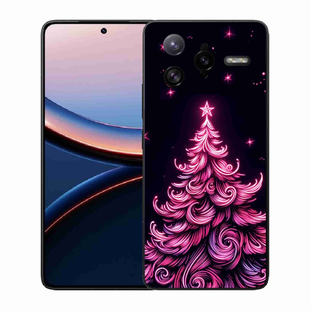 Gélový kryt mmCase na Xiaomi Poco F7 Ultra - neónový vianočný stromček 2