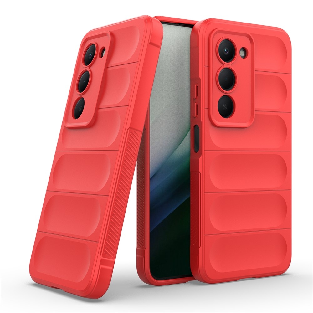 Rugg odolný gélový obal na Xiaomi Redmi 15 5G (169mm) - červený