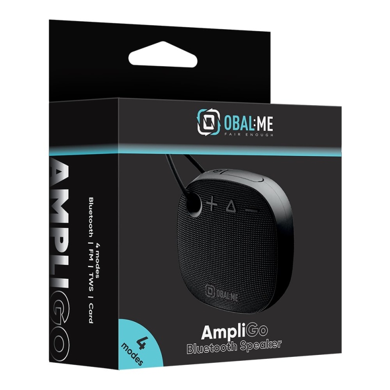 OBAL:ME AmpliGo Bluetooth reproduktor čierny