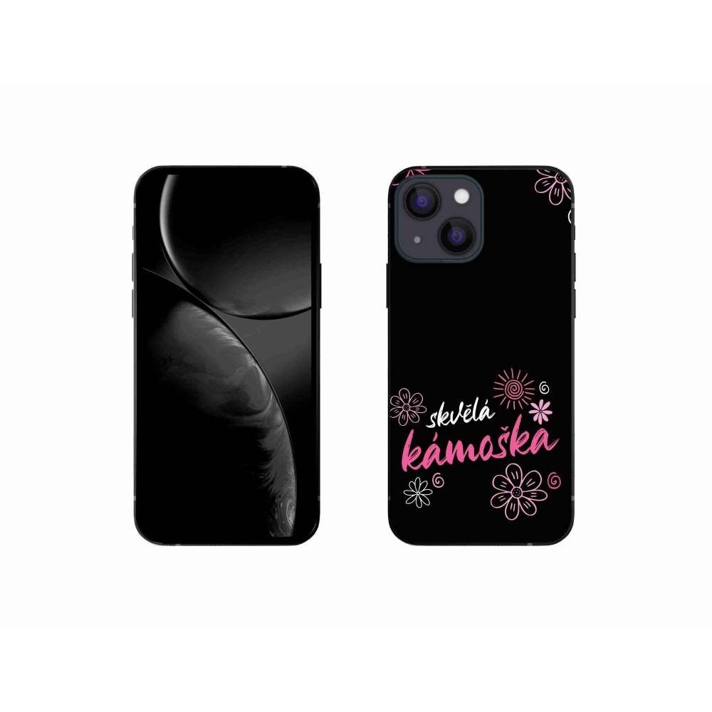 Gélový kryt mmCase na iPhone 13 mini 5.4 - skvelá kamoška čierne pozadie
