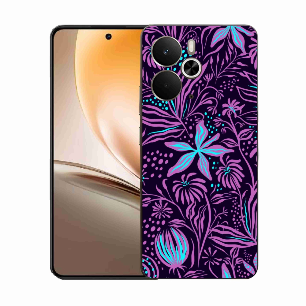 Gélový kryt mmCase na Realme 14 5G - kvety 2