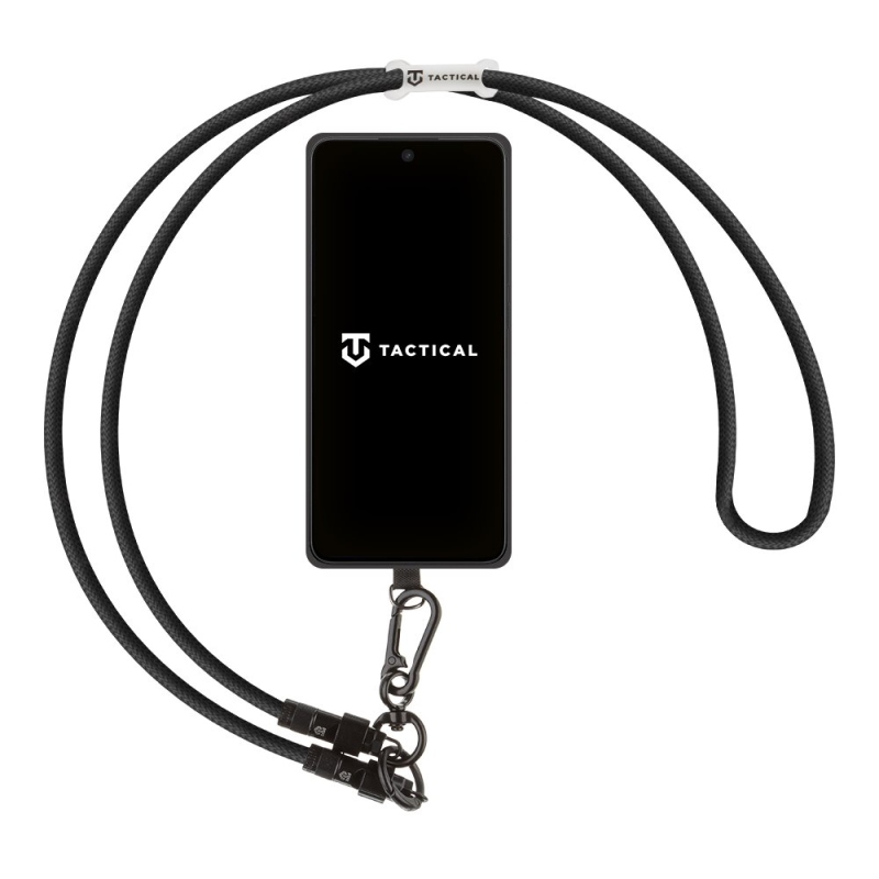 Taktický drôtový had USB-C 1,2 m čierny