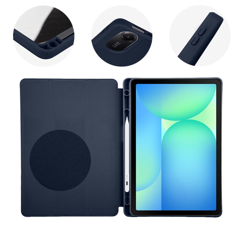 OBAL:ME SolidTab Puzdro pre Samsung Galaxy Tab S10 Lite/S9/S9 FE/S10 FE tmavomodré