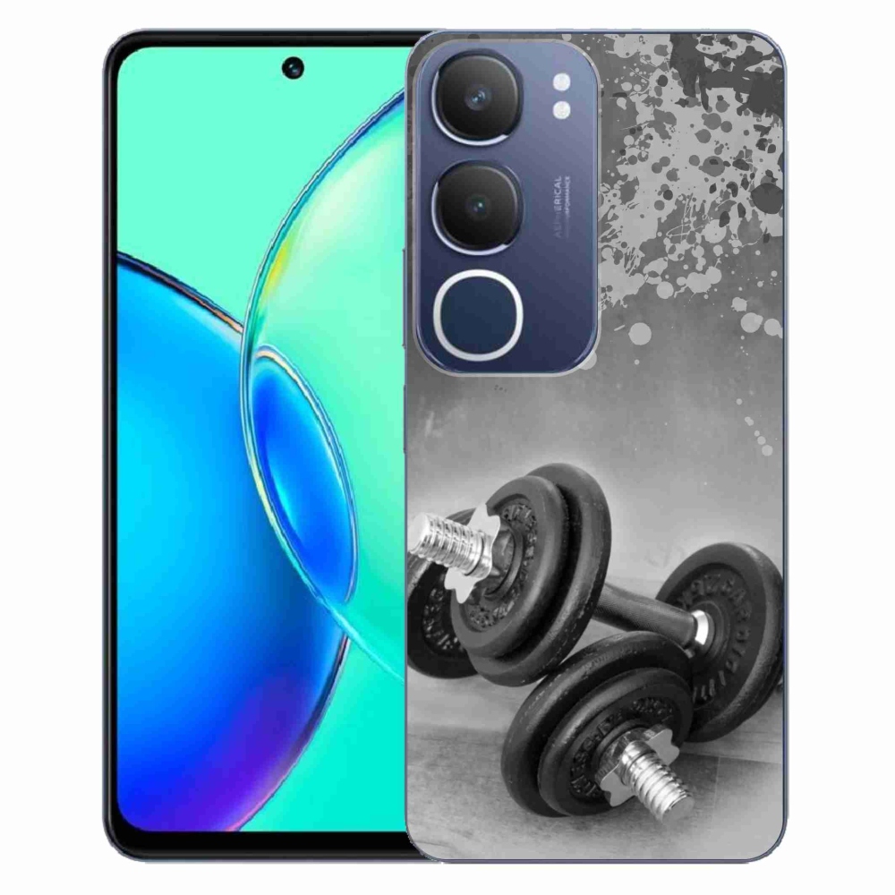 Gélový kryt mmCase na Vivo Y19s - činky 1