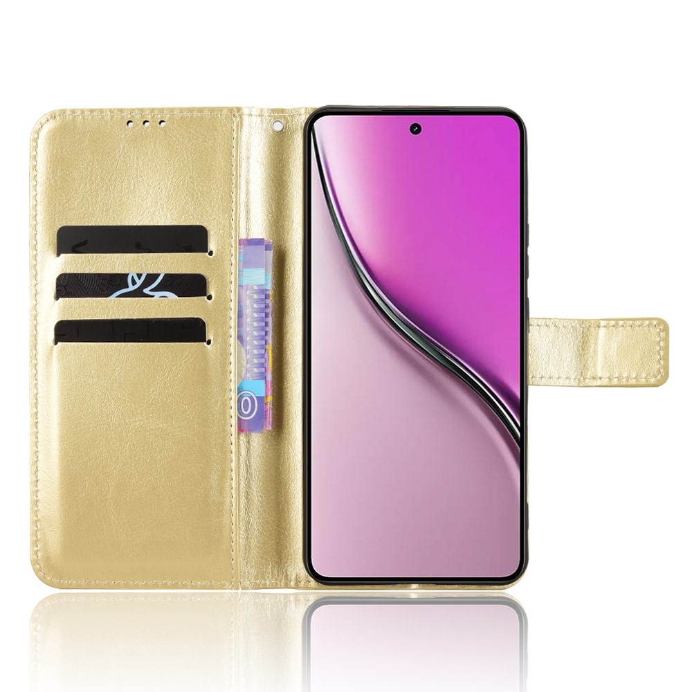 Crazy knižkové puzdro na Realme 14 5G - zlaté