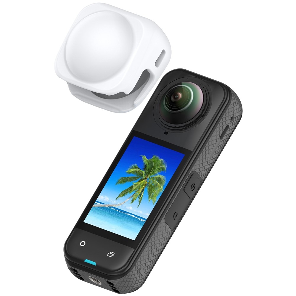 Silikónová krytka objektívov pre Insta360 X5 a X4 - biela