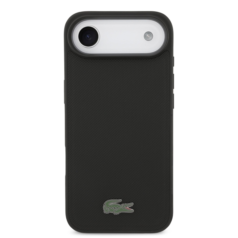 Lacoste Iconic Petit Pique Zadný kryt MagSafe + peňaženka pre iPhone Air Black