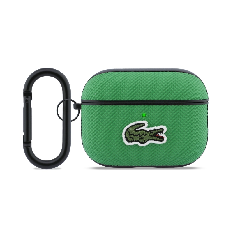 Lacoste Petit Pique Croc Logo Patch Puzdro pre AirPods Pro 3 Green