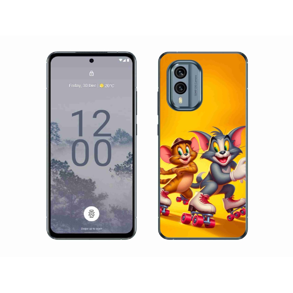 Gelový kryt mmCase na Nokia X30 5G - tom a jerry