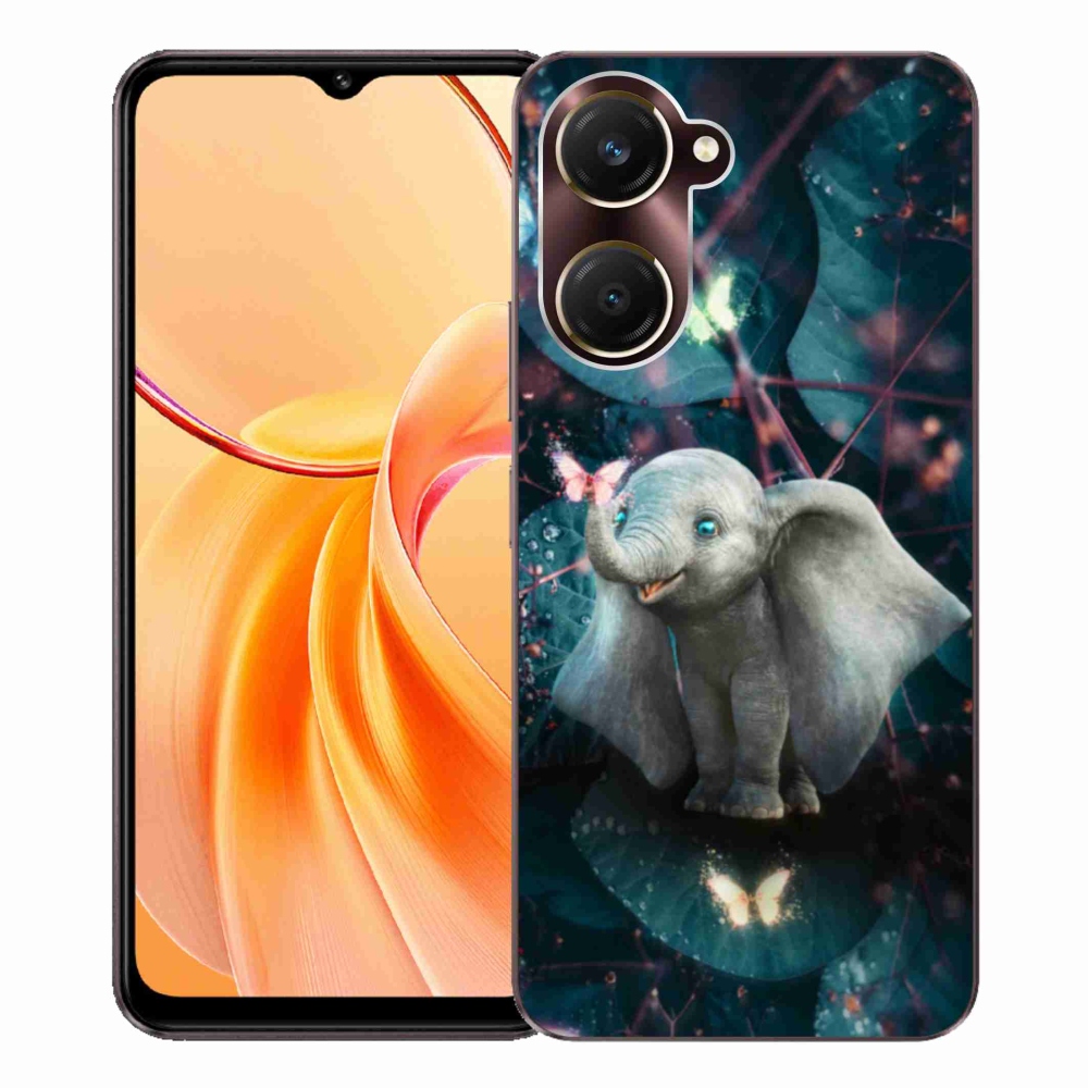 Gélový kryt mmCase na Vivo Y28s 5G - roztomilý slon