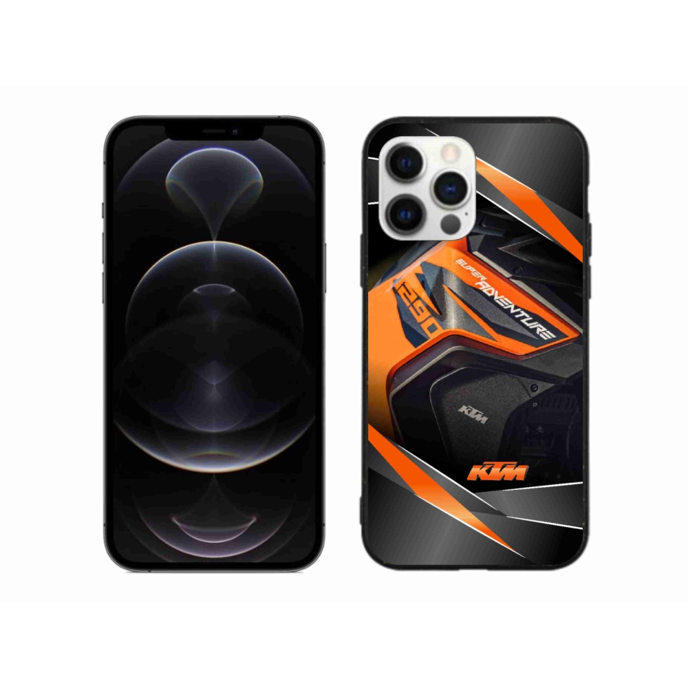 Gélový kryt mmCase na iPhone 12 Pro Max - motorka ktm
