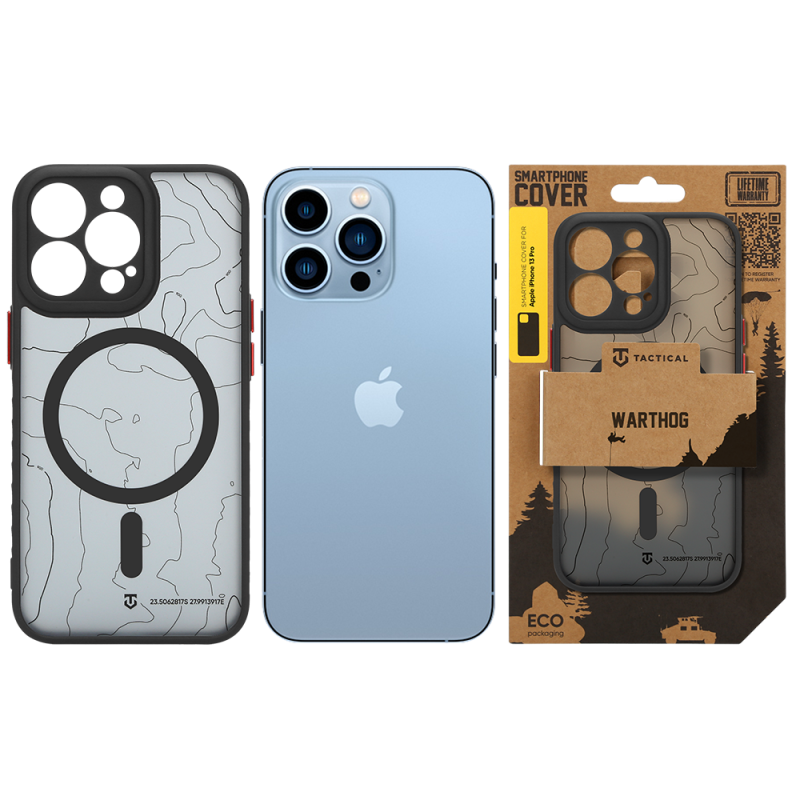 Tactical MagForce Warthog – puzdro pre Apple iPhone 13 Pro v farbe Asphalt