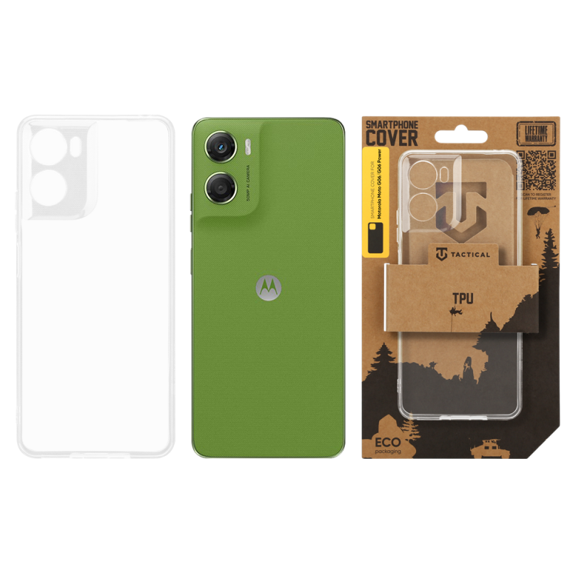 Taktický TPU kryt pre Motorola Moto G06/G06 Power Transparent