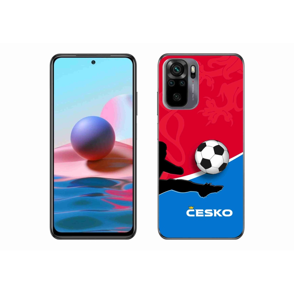 Gélový kryt mmCase na Xiaomi Redmi Note 10S - futbal Česko 2