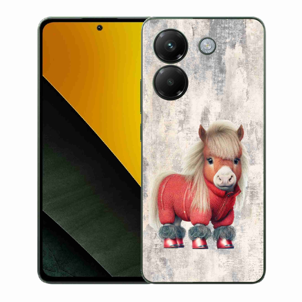 Gélový kryt mmCase na Xiaomi Poco M7 Pro 5G - poník vo svetri