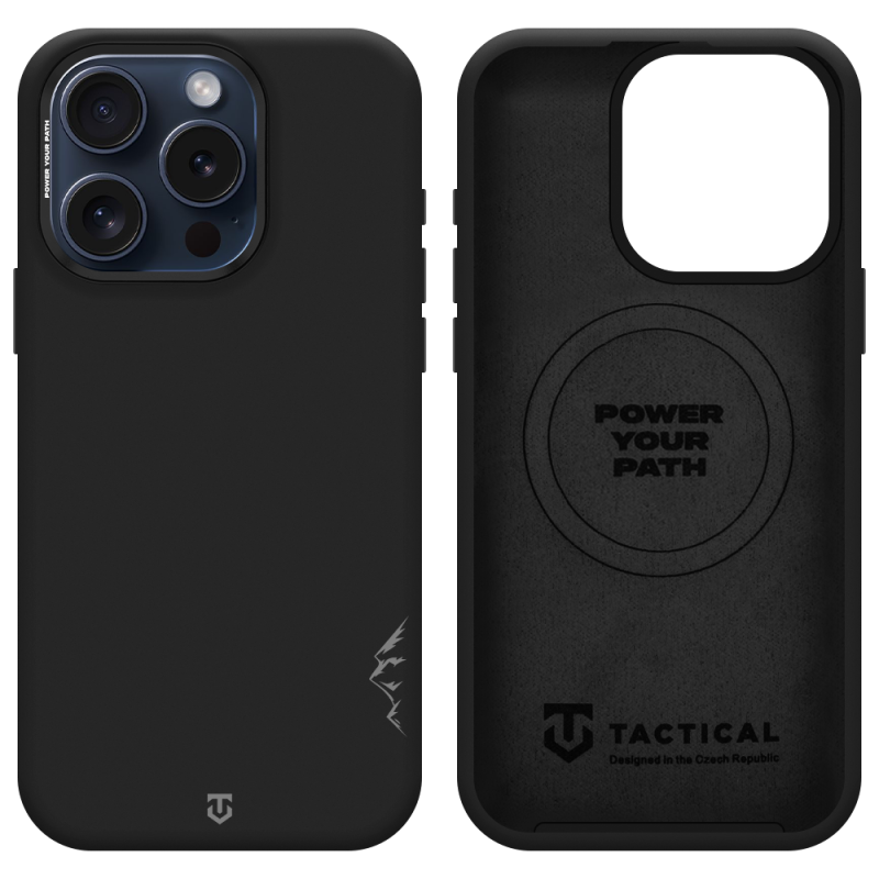 Tactical MagForce Velvet Smoothie 2.0 – puzdro pre Apple iPhone 15 Pro v farbe Asphalt