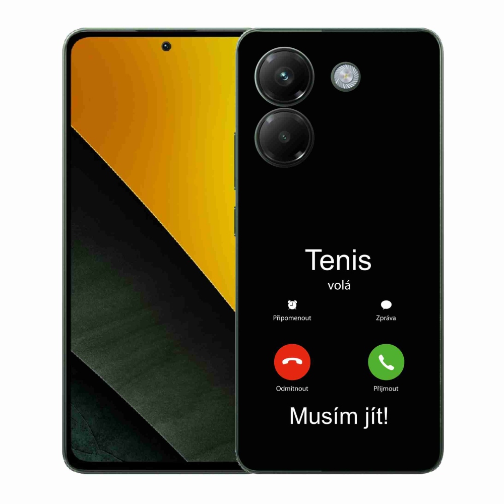 Gélový kryt mmCase na Xiaomi Poco M7 Pro 5G - tenis volá čierne pozadie