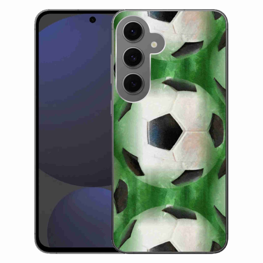 Gélový kryt mmCase na Samsung Galaxy S24 FE - futbalová lopta