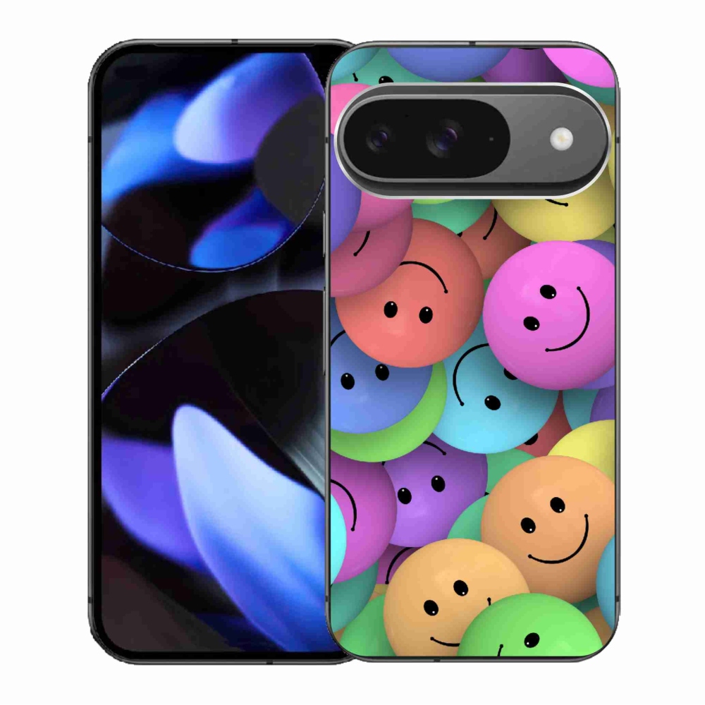 Gélový kryt mmCase na Google Pixel 9/9 Pro - farební smajlíci