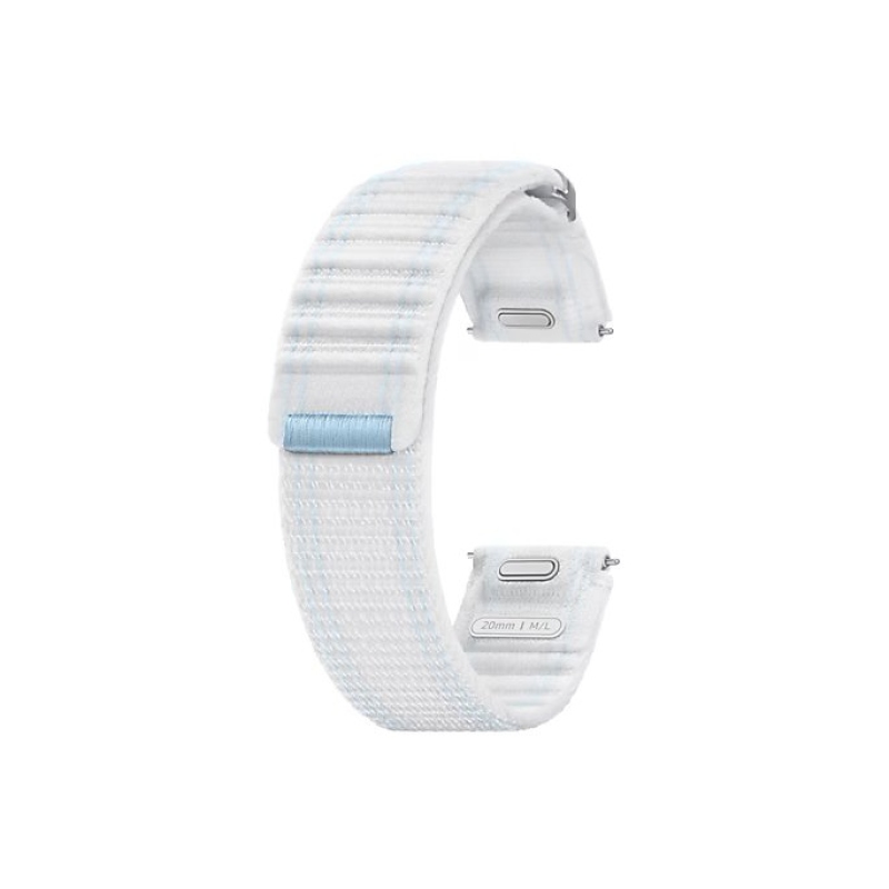 ET-SVL31LWE Samsung Galaxy Watch 4/4 Classic/5/5 Pro/6/6 Classic/7/FE Textilný remienok M/L Biela/modrá