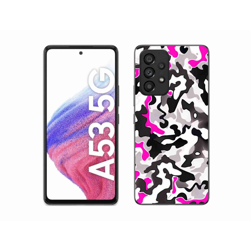 Gélový kryt mmCase na Samsung Galaxy A53 5G - maskáčový vzor 5