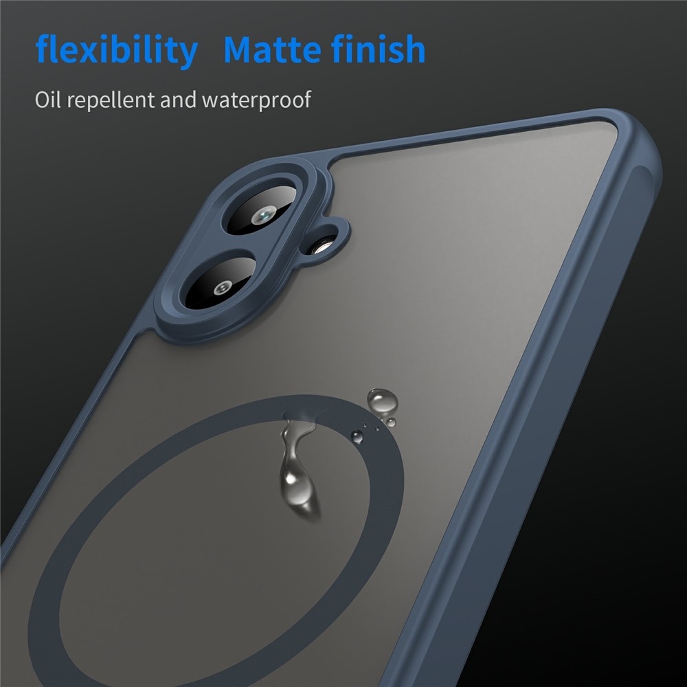 Case matný gélový obal s MagSafe na Samsung Galaxy A07 4G - modrý
