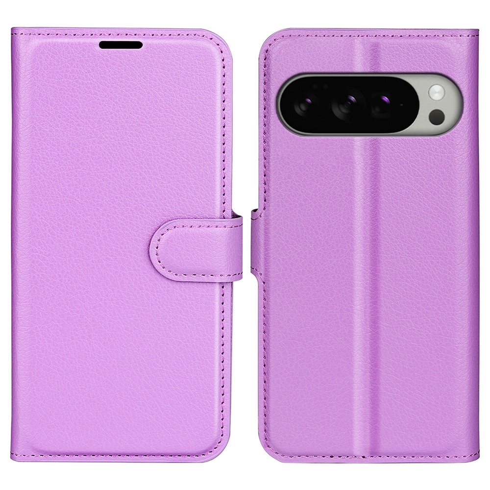Litchi knižkové puzdro na Google Pixel 10 Pro XL - fialové