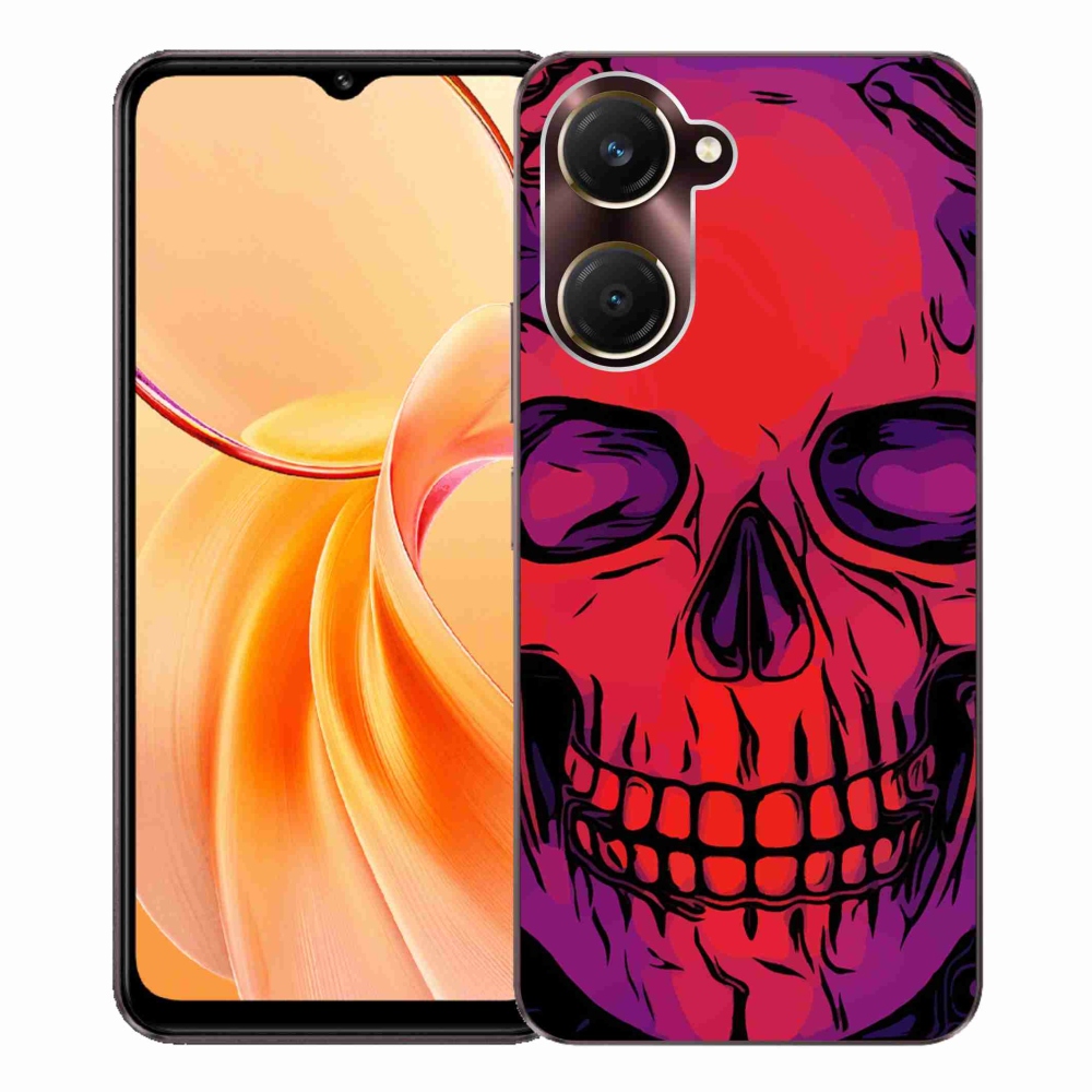 Gélový kryt mmCase na Vivo Y28s 5G - lebka