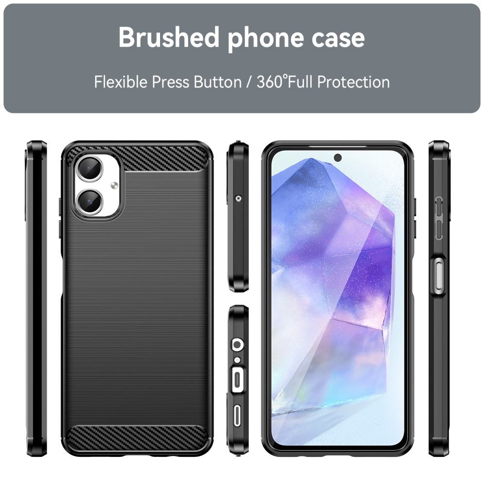 Carbon odolný gélový obal na Samsung Galaxy A06 4G - čierny