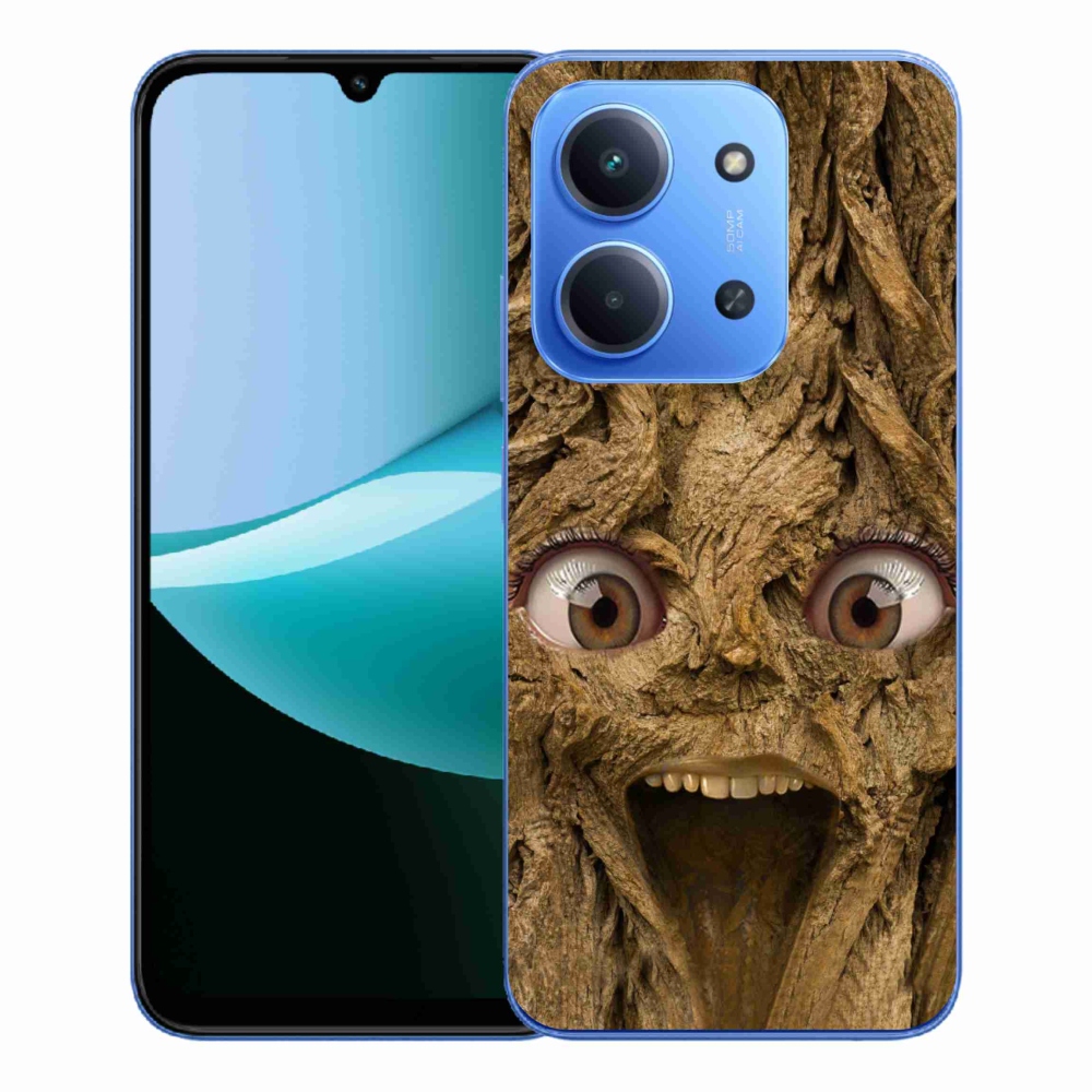 Gélový kryt mmCase na Xiaomi Redmi 15C 4G/5G (173mm) - veselý strom s očami