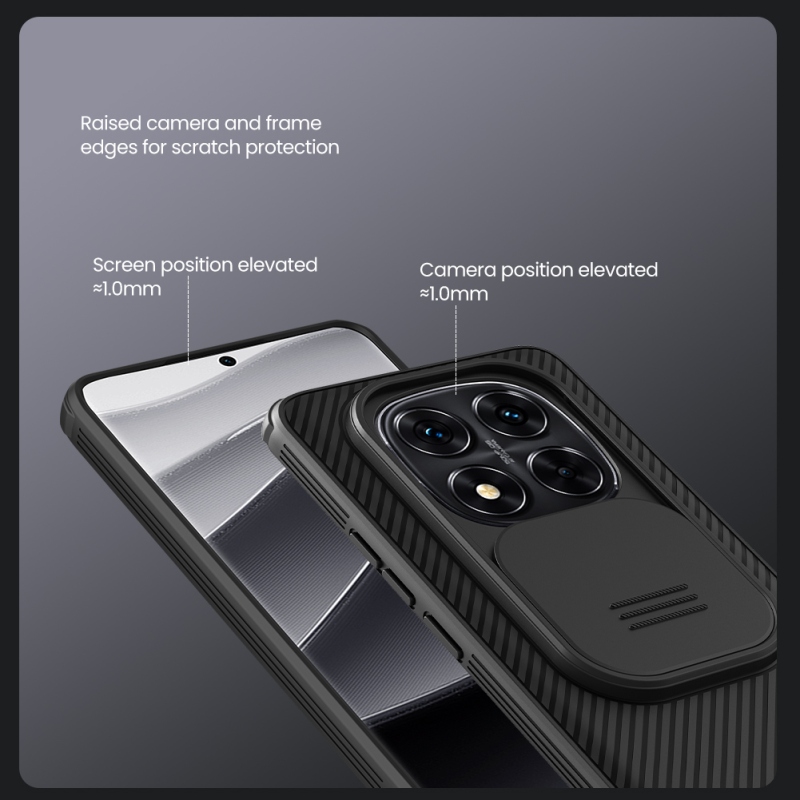 Nillkin CamShield PRO Zadný Kryt pre Xiaomi Redmi Note 14 Pro+ 5G Dark Green