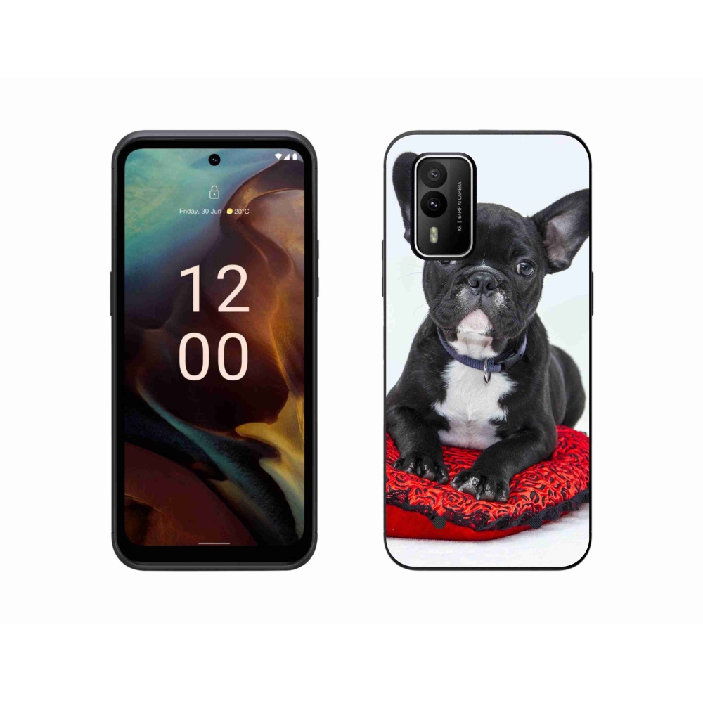 Gélový obal mmCase na Nokia XR21 - buldog