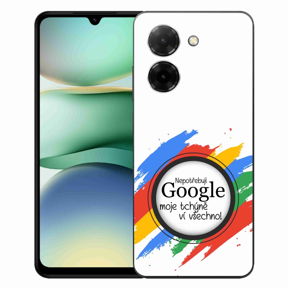 Gélový kryt mmCase na Xiaomi Redmi A5 - svokra vie všetko biele pozadie