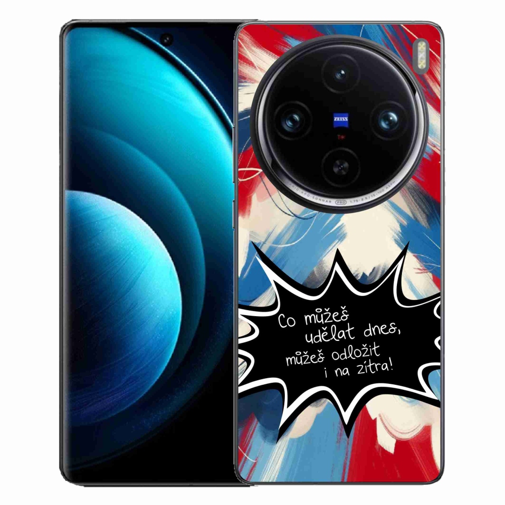 Gélový kryt mmCase na Vivo X100 Pro 5G - vtipný text 9 čierne pozadie