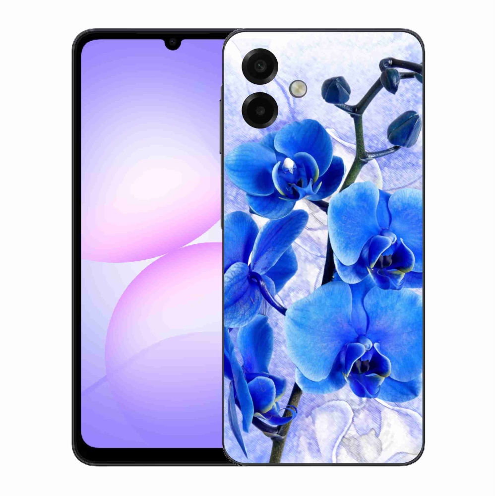 Gélový kryt mmCase na Samsung Galaxy A07 4G - modré kvety