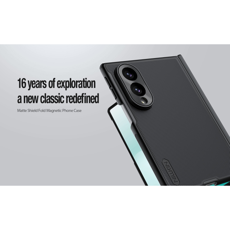 Nillkin Super Frosted FOLD Magnetic zadný kryt pre Samsung Galaxy Z Fold 8, čierny