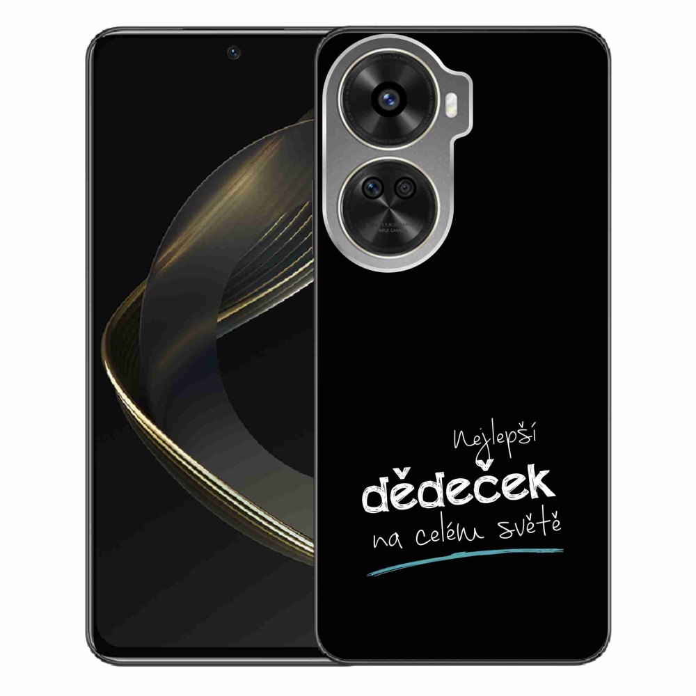 Gélový kryt mmCase na Huawei Nova 12 SE - najlepší dedko 3 čierne pozadie