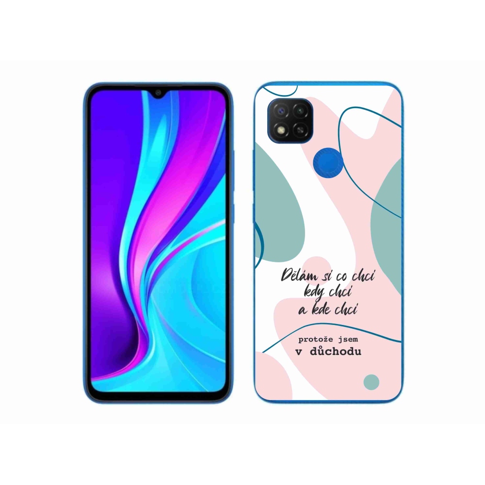 Gélový kryt mmCase na Xiaomi Redmi 9C - vtipný text 10 biele pozadie
