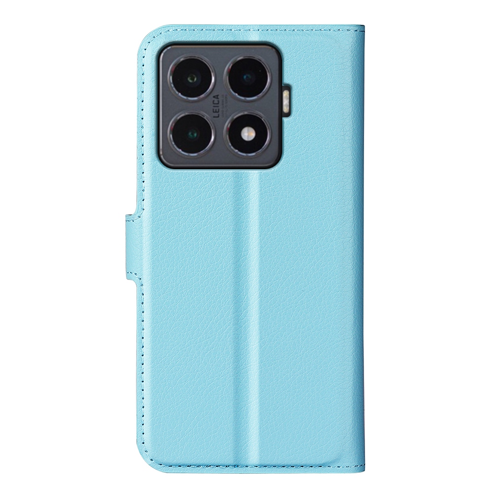 Litchi knižkové púzdro na Xiaomi 15T Pro - modré