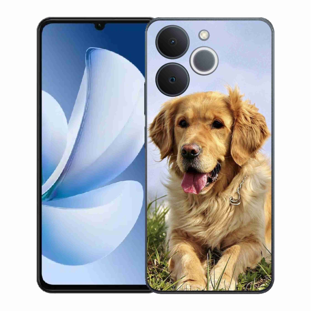Gélový kryt mmCase na Realme Note 70T - zlatý retriever