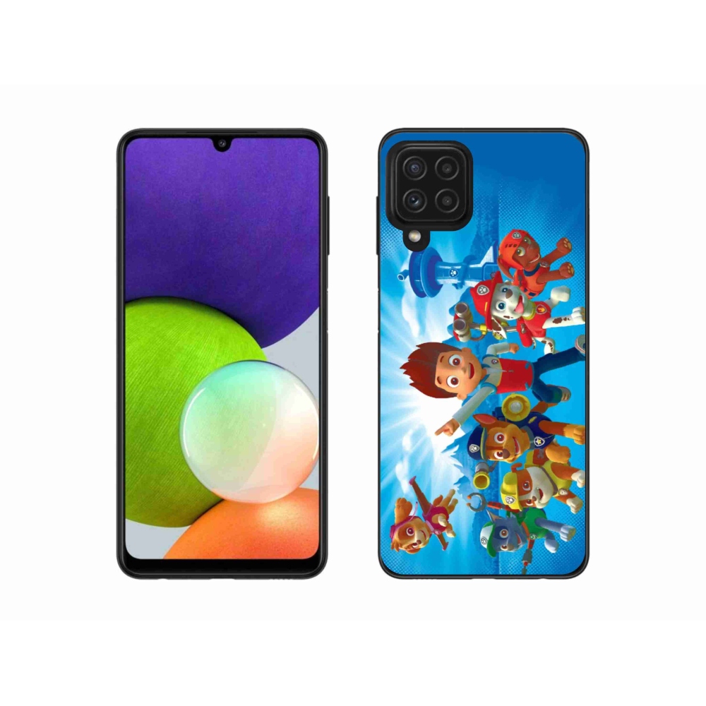 Gélový kryt mmCase na Samsung Galaxy A22 4G - labková patrola