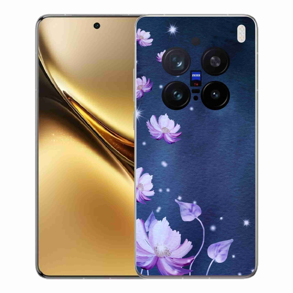 Gélový kryt mmCase na Vivo X200 Pro 5G - padajúce kvety