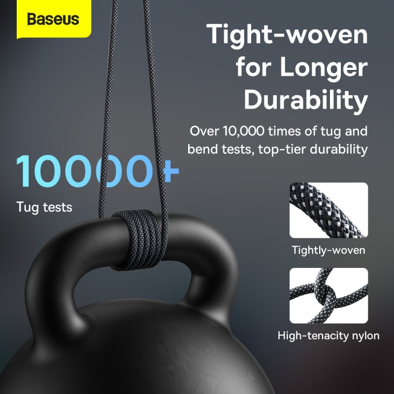 Baseus Dynamic Series Fast Charging Dátový Kábel USB-A - USB-C 100W 2m Slate gray